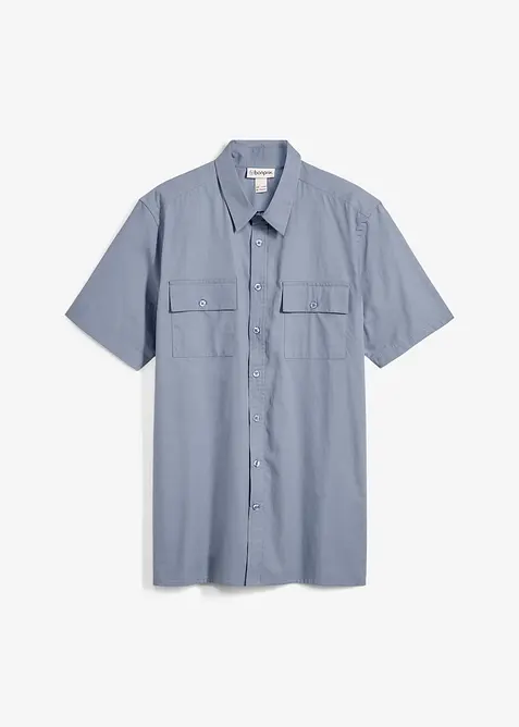 Kort&auml;rmad skjorta i bomull, bonprix