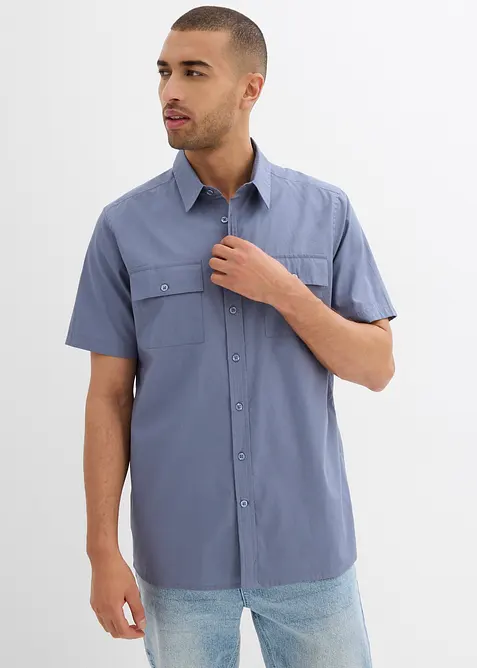 Kort&auml;rmad skjorta i bomull, bonprix