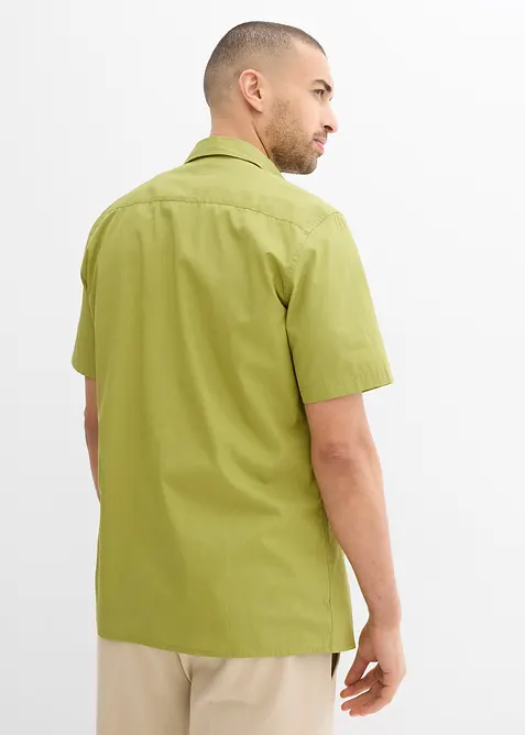 Kortärmad skjorta i ren bomull, bonprix