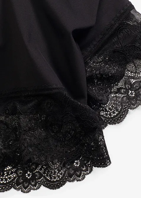 Cykelbyxa i svalkande polyamid och "anti skav"-ben i spets, bonprix