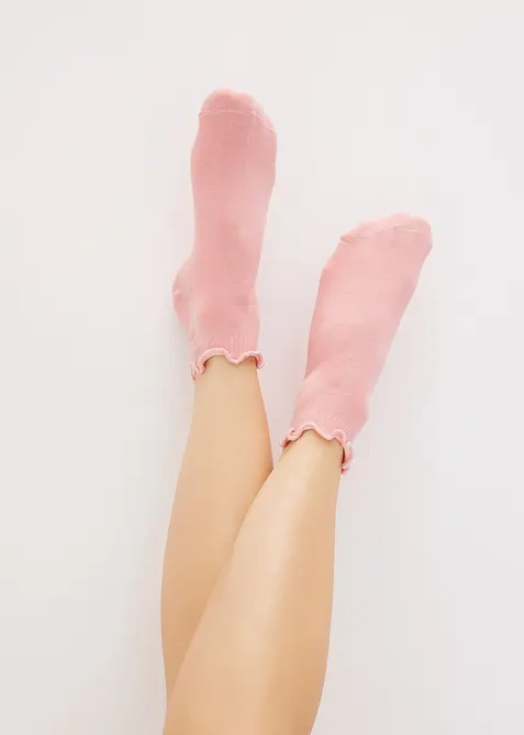 Ankelstrumpor med ekologisk bomull (6-pack), bonprix