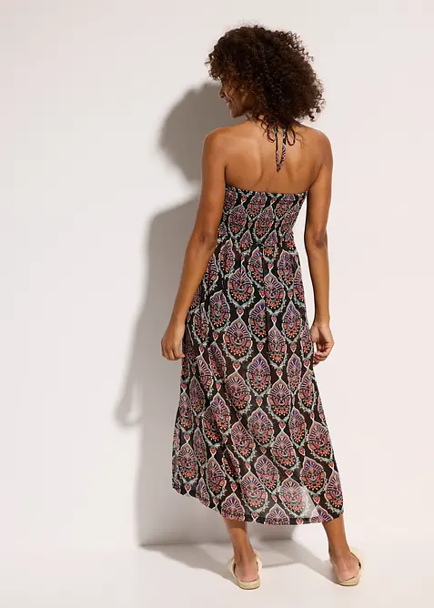 Strandklänning av chiffong, bonprix