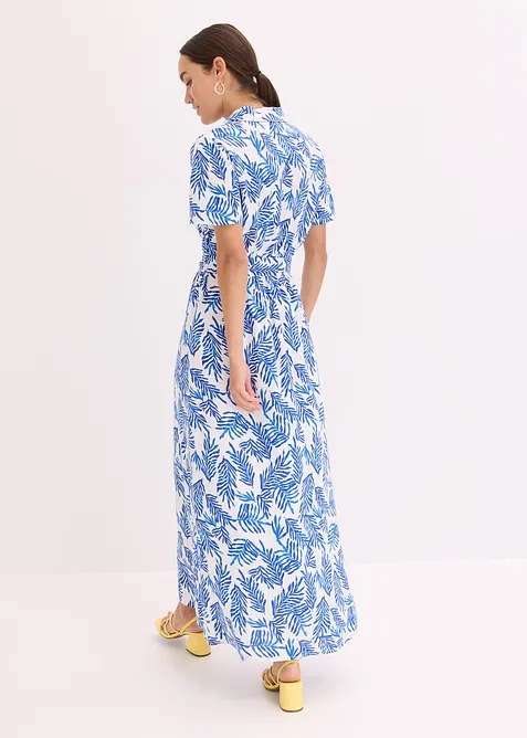 Mönstrad maxiklänning i följsam viskos, bonprix