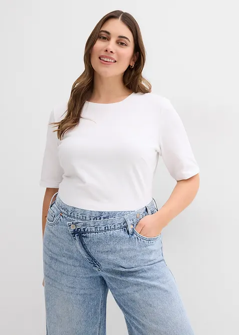Kort&auml;rmad body (2-pack), bonprix