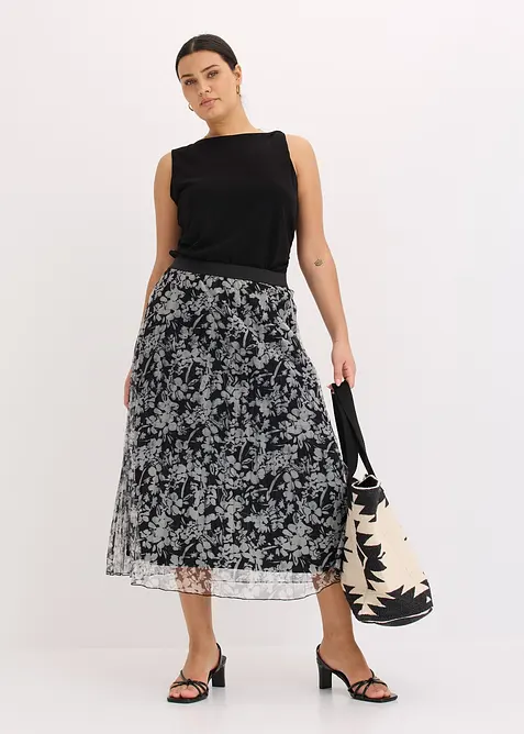 Jerseylinne med tvinnad effekt, bonprix