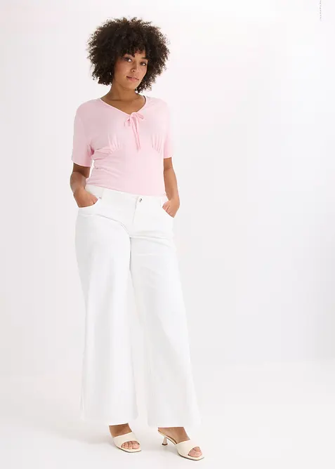 Topp med rynkning, bonprix