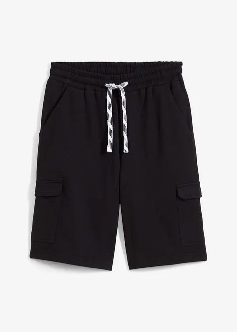 Trikåbermudas med cargofickor för barn i ren ekologisk bomull, bonprix