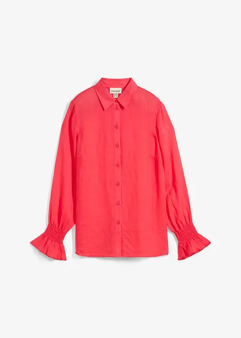 Skjortblus i rami, bonprix