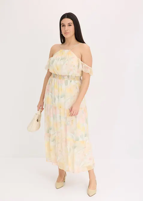 Mönstrad maxiklänning, bonprix