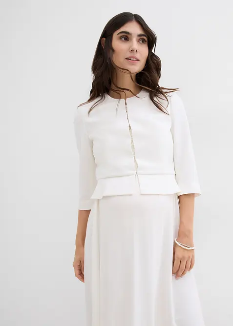 Kort mammakavaj i satin, bonprix