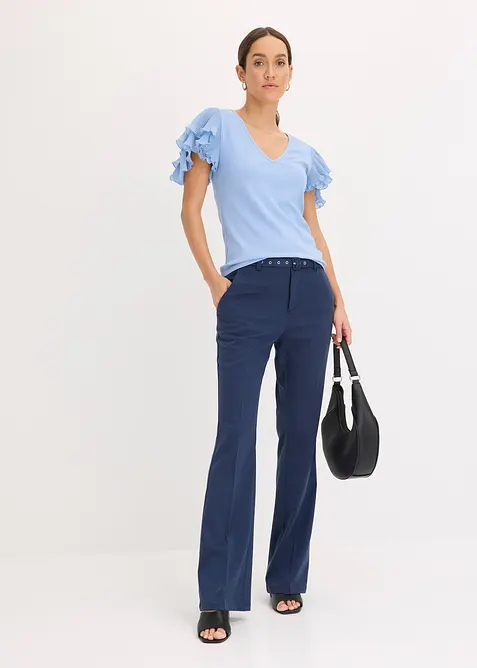 Topp med volanger, bonprix