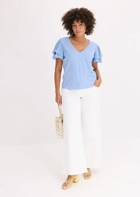 Topp med volanger, bonprix