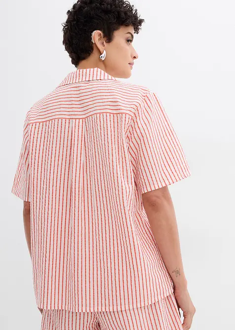 Skjortblus av ren bomull, bonprix