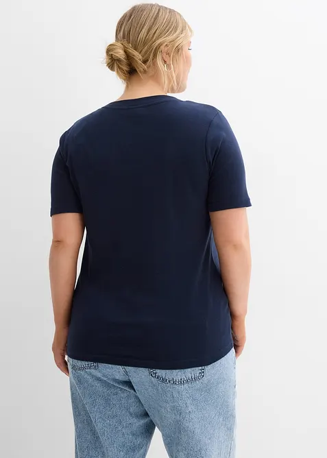 Ribbstickad mammatopp i ren ekologisk bomull (2-pack), bonprix