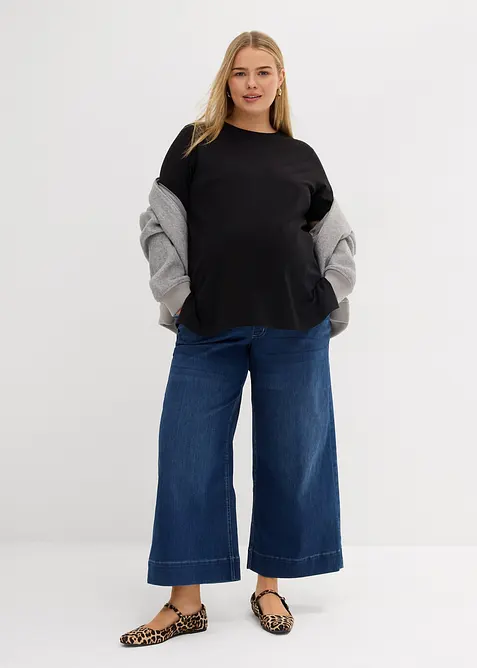 Mamma-/amningstopp med sidslitsar i ekologisk bomull, bonprix