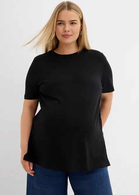 Mamma-/amningstopp med sidslitsar i ekologisk bomull, bonprix