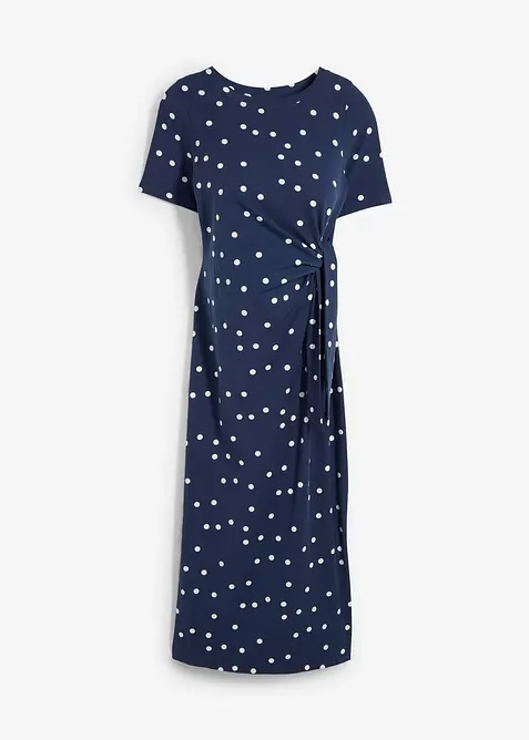 Mellanlång mammaklänning i jersey av ekologisk bomull, bonprix