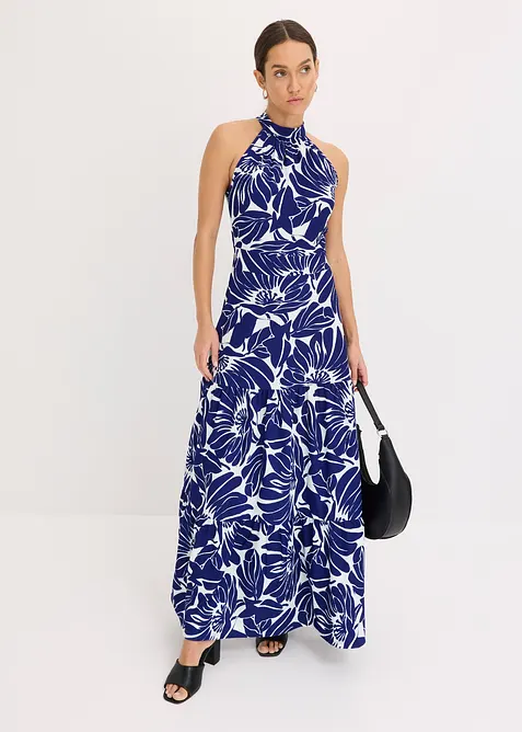 Mönstrad maxiklänning, bonprix