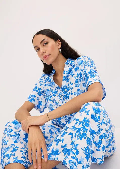 Culotter i böljande viskosmix, bonprix