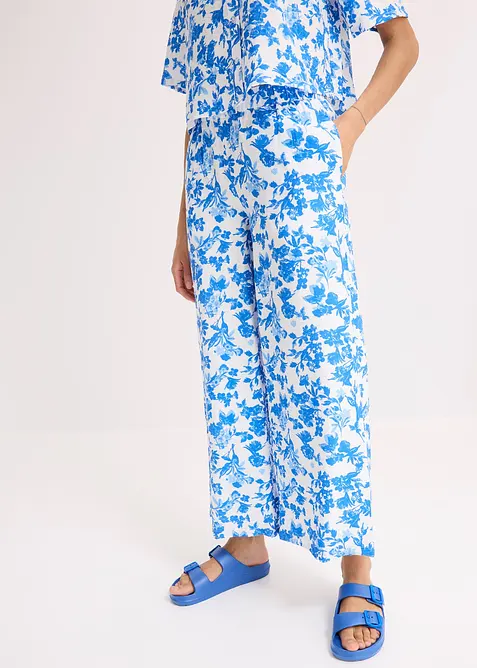 Culotter i böljande viskosmix, bonprix