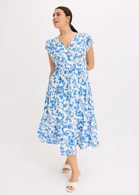 Midiklänning av mjuk viskos, bonprix