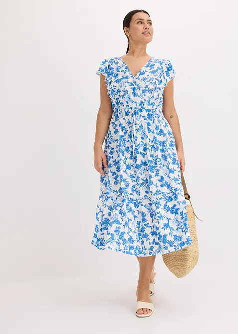 Midiklänning av mjuk viskos, bonprix