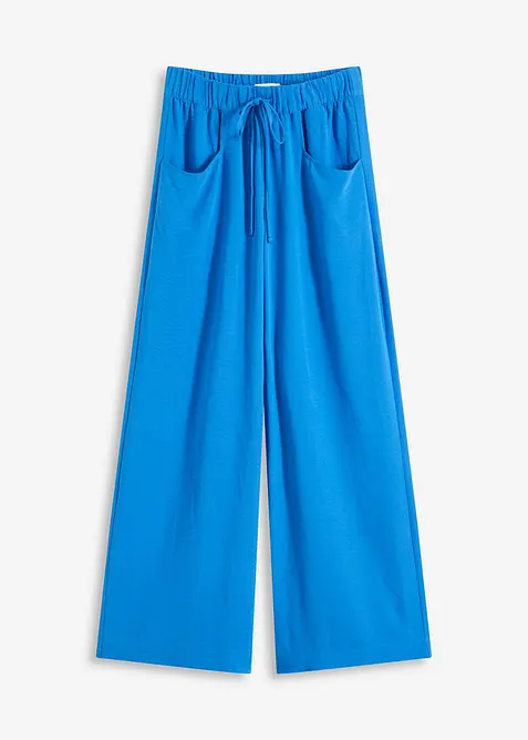 Marlenebyxa i l&auml;tt kr&auml;ppat material, bonprix