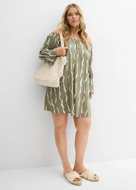 Singoallaklänning av mjuk viskos, bonprix