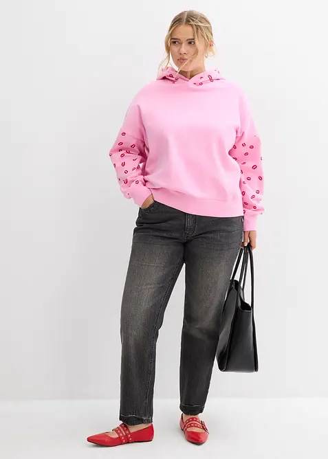 Oversizehoodie av ren ekologisk bomull, bonprix