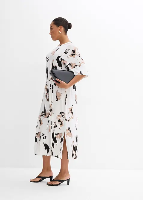 Jerseyklänning i fin viskos, bonprix