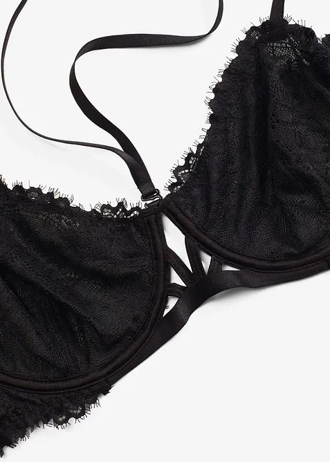 Ovadderad balconette-BH med bygel, bonprix