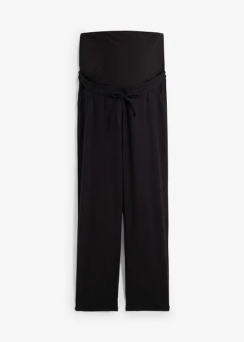 Mammabyxa med linneandel och raka ben, bonprix