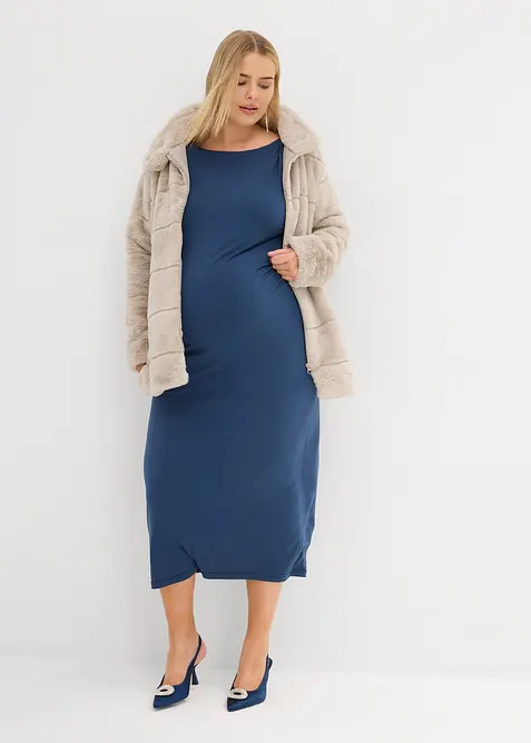 Mamma-/amningsklänning med dragkedja i sidan, bonprix