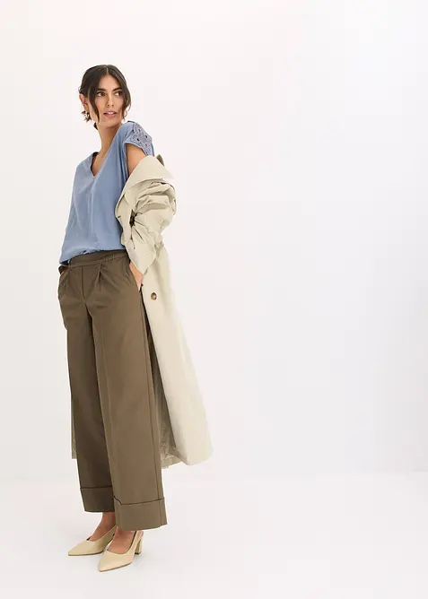 Topp med virkad infällning, bonprix