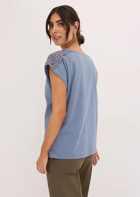 Topp med virkad infällning, bonprix