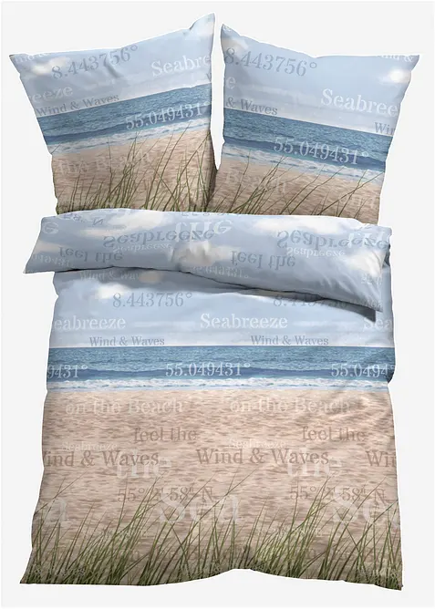 P&aring;slakanset med strandmotiv, bonprix