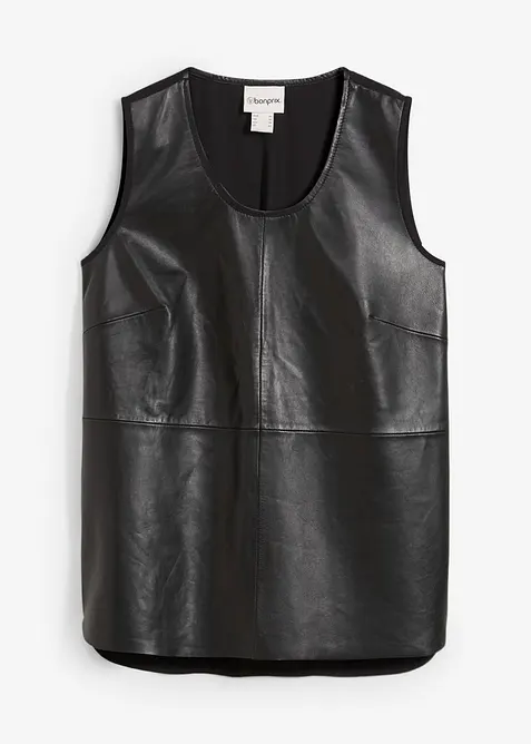 Linne med framstycke i lammnappa, bonprix