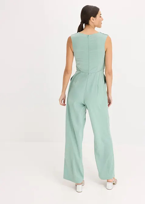 Jumpsuit i glansig satin, bonprix