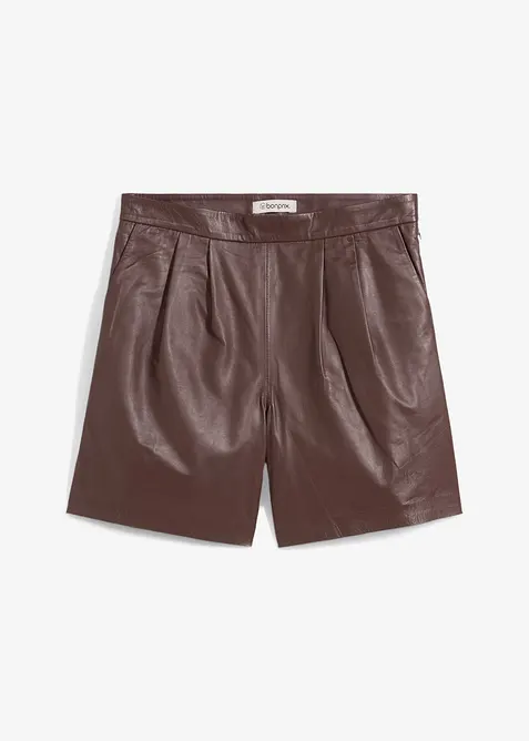 Skinnshorts av lammnappa, bonprix