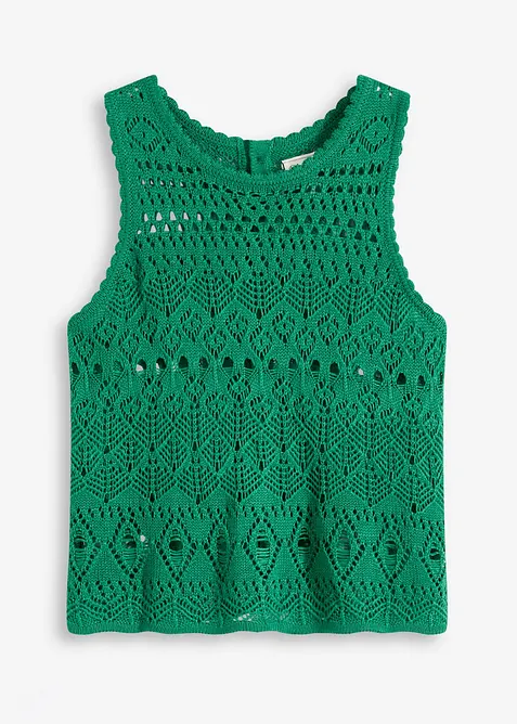 Stickat linne med h&aring;lm&ouml;nster, bonprix