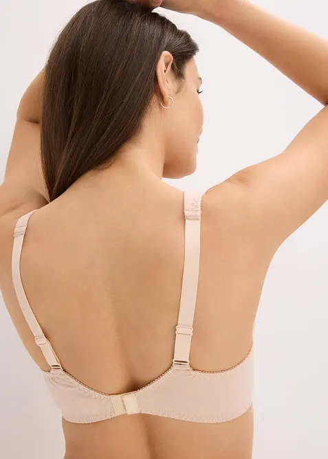 BH med formpressade kupor med bygel, med bomull, bonprix