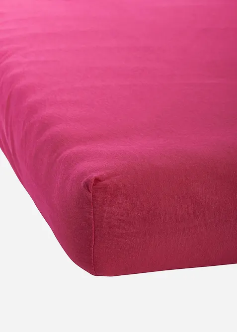 Dra på-jerseylakan i trendfärger, bonprix