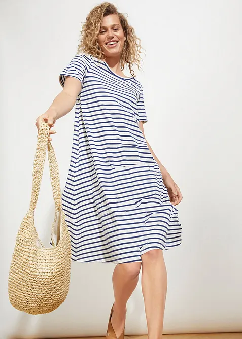 Kn&auml;l&aring;ng bomullskl&auml;nning i slubgar med fickor fickor, bonprix