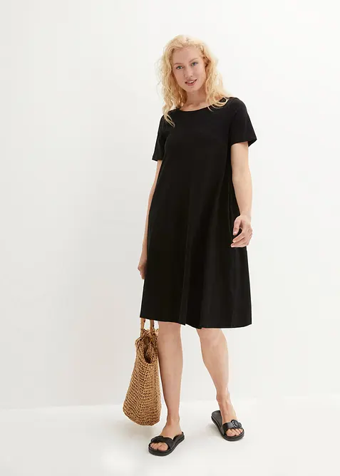 Kn&auml;l&aring;ng bomullskl&auml;nning i slubgar med fickor fickor, bonprix