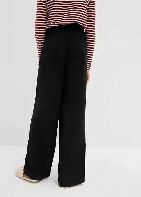 Palazzobyxa av mjuk viskos, bonprix