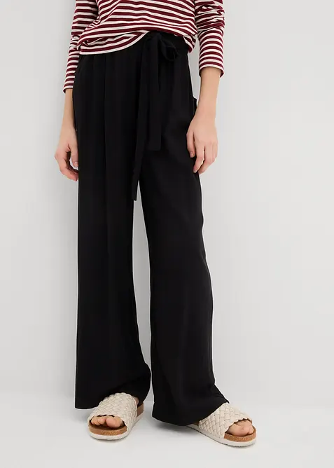 Palazzobyxa av mjuk viskos, bonprix