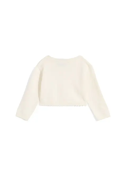 Stickad bolero i mjuk viskosmix för bebisar, bonprix