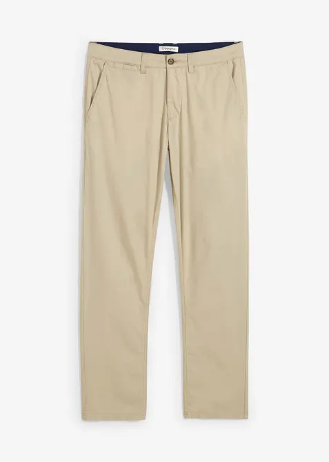 Stretchiga chinos, normal passform, raka ben, bonprix
