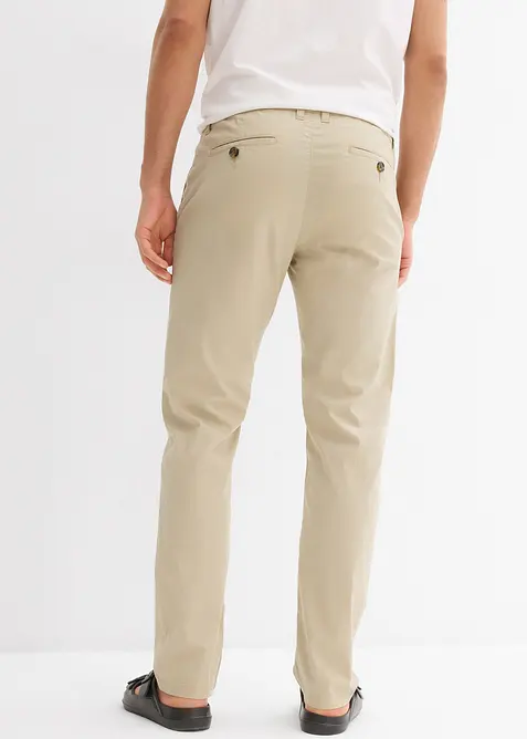 Stretchiga chinos, normal passform, raka ben, bonprix