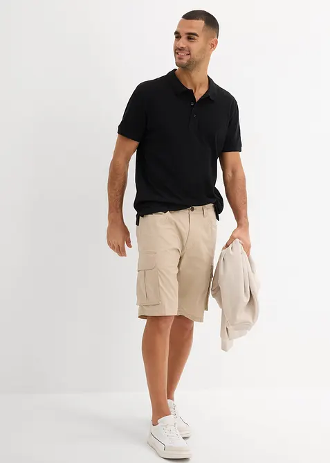 Stretchiga bermudashorts i cargostil, normal passform, bonprix